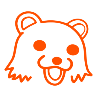 Pedo Bear Decal (Orange)